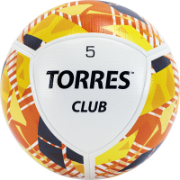 Мяч футбольный тренировочный TORRES Club р.5